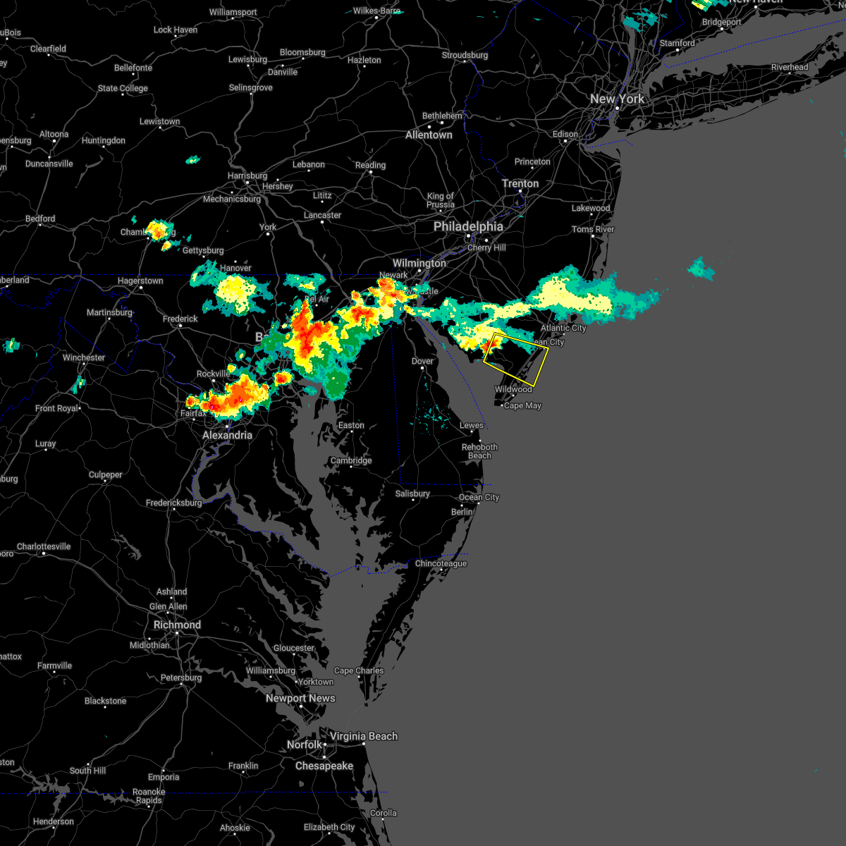 Interactive Hail Maps Hail Map for Woodbine, NJ