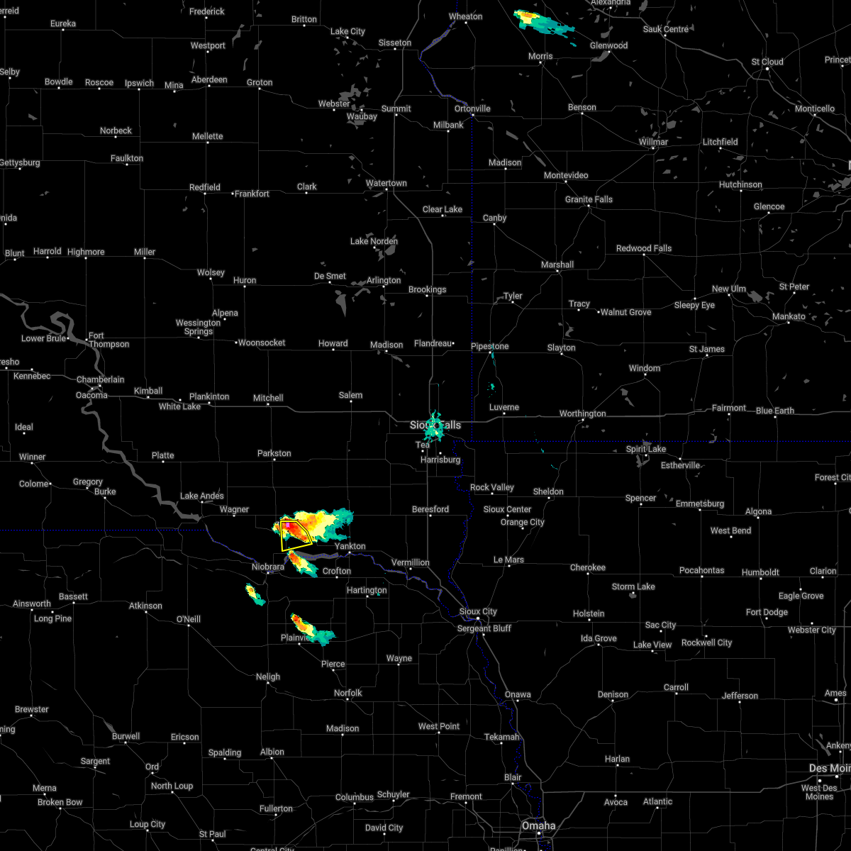 Interactive Hail Maps Hail Map for Tyndall, SD