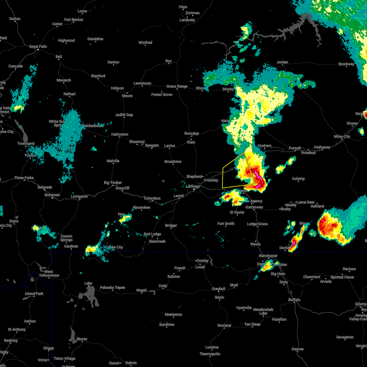 Interactive Hail Maps Hail Map for Custer, MT