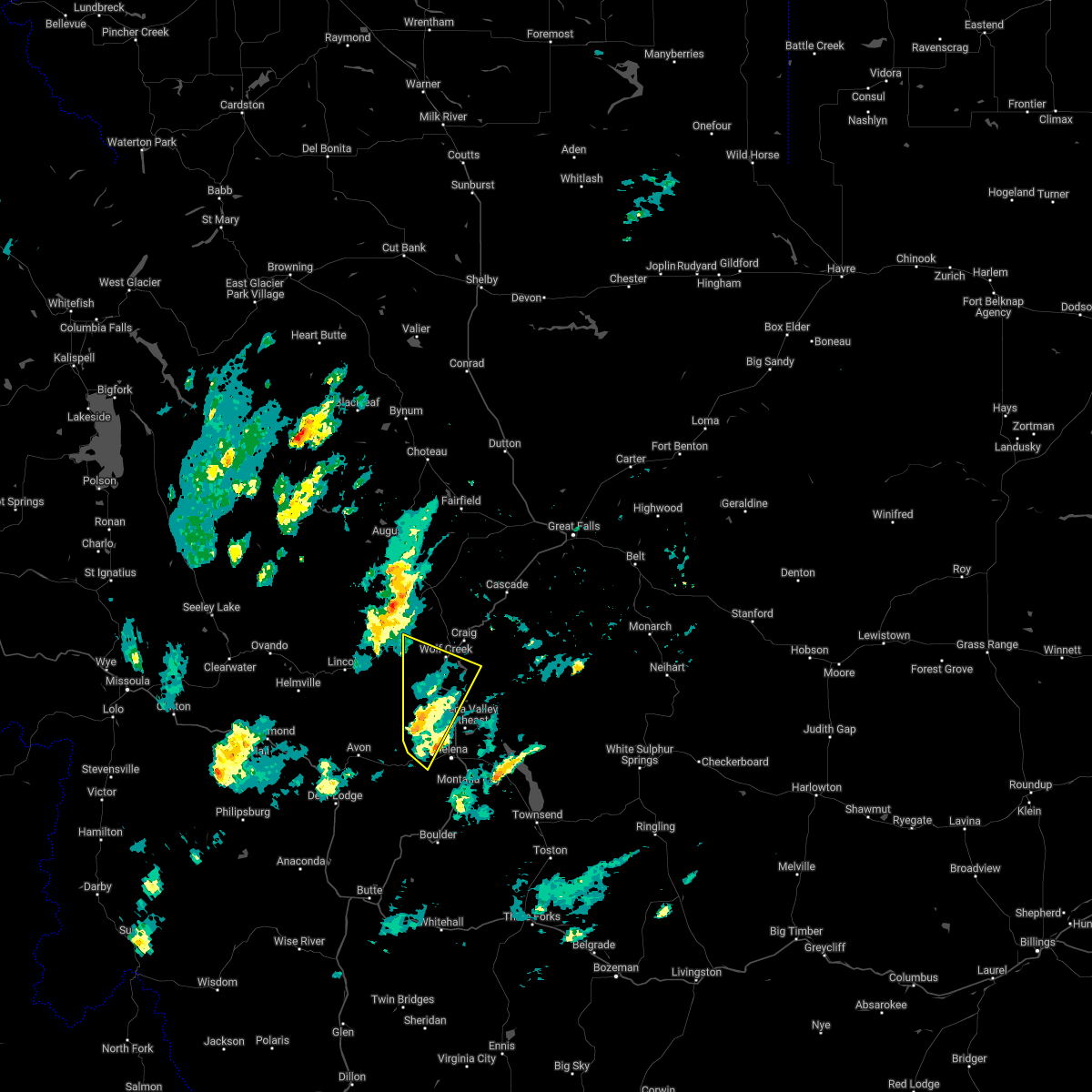 Interactive Hail Maps Hail Map for Helena Valley West Central, MT