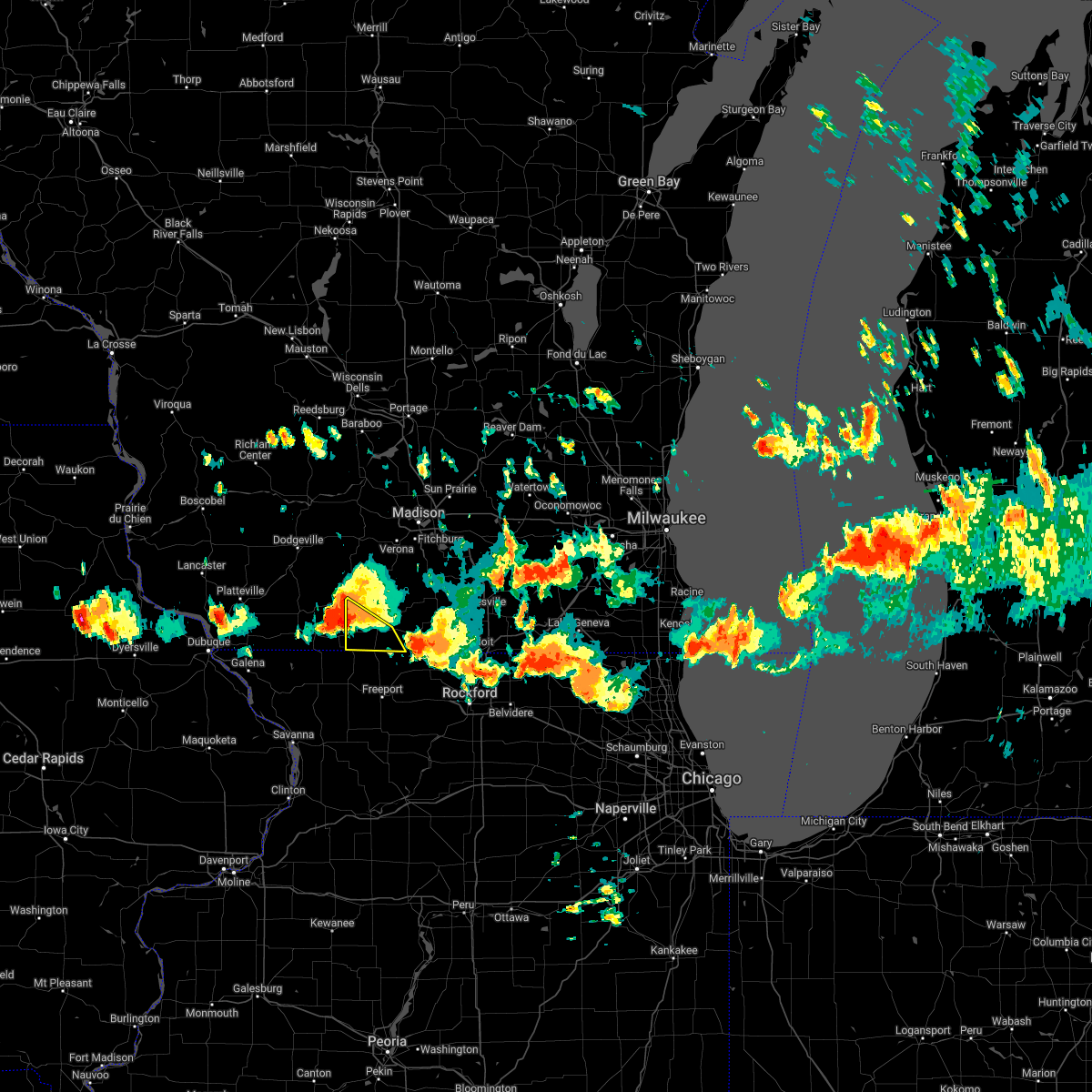 Interactive Hail Maps Hail Map for Monroe, WI