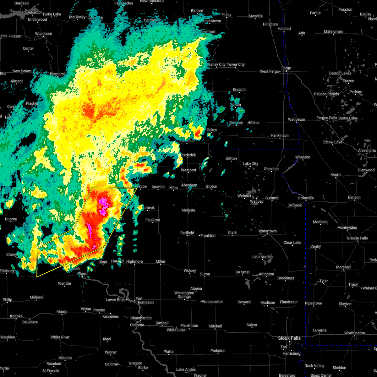 Interactive Hail Maps Hail Map for Gettysburg, SD