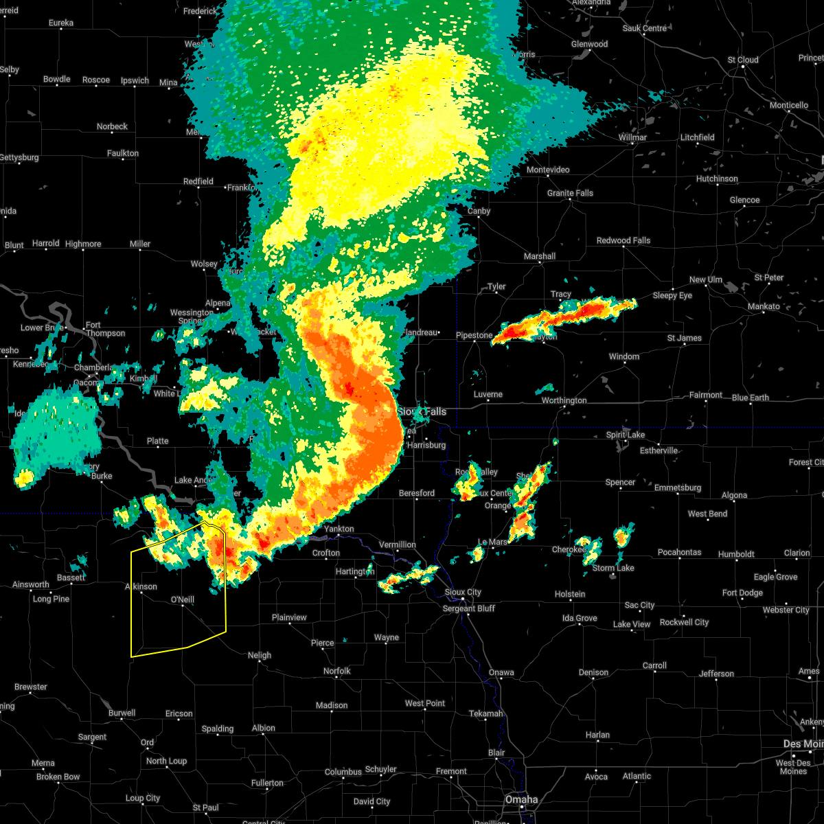 Interactive Hail Maps Hail Map for Bristow, NE