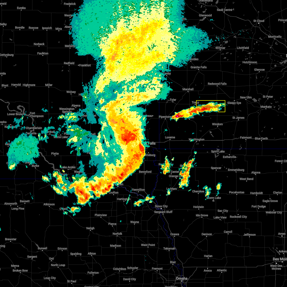 Interactive Hail Maps Hail Map for Sanborn, MN