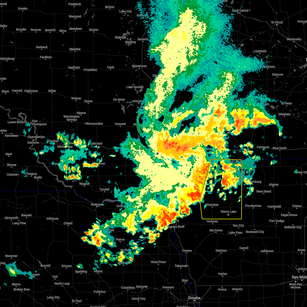 Interactive Hail Maps Hail Map for Lake Park, IA