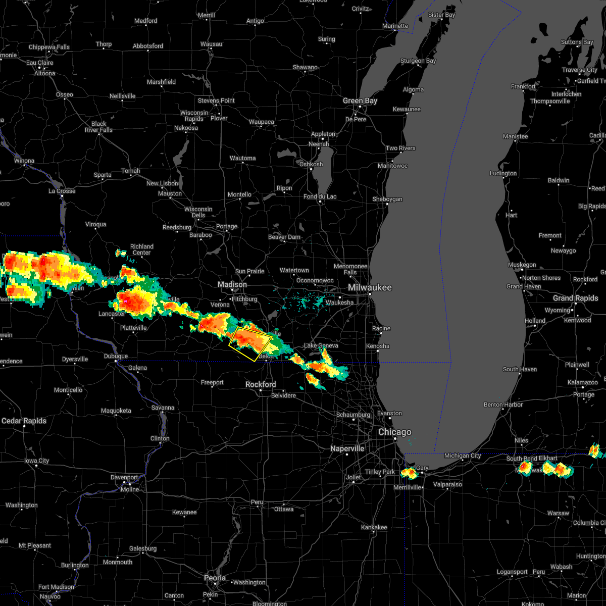 Interactive Hail Maps Hail Map for Evansville, WI