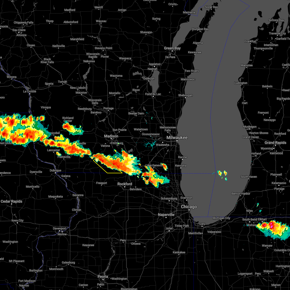 Interactive Hail Maps Hail Map for New Glarus, WI