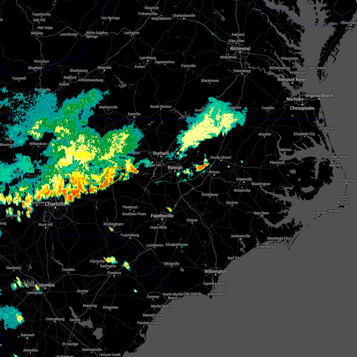 Interactive Hail Maps Hail Map for Ramseur, NC