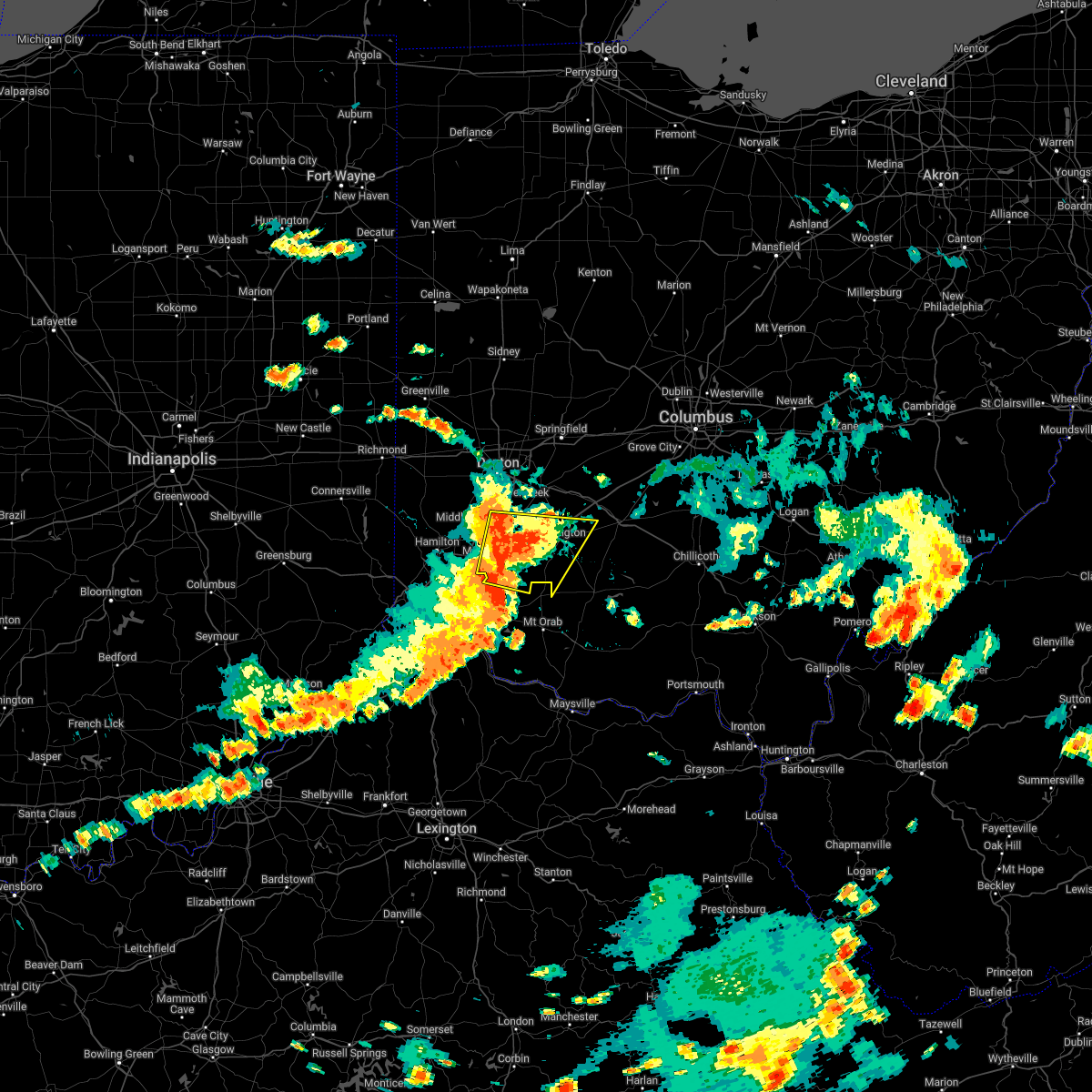 Interactive Hail Maps Hail Map for Wilmington, OH