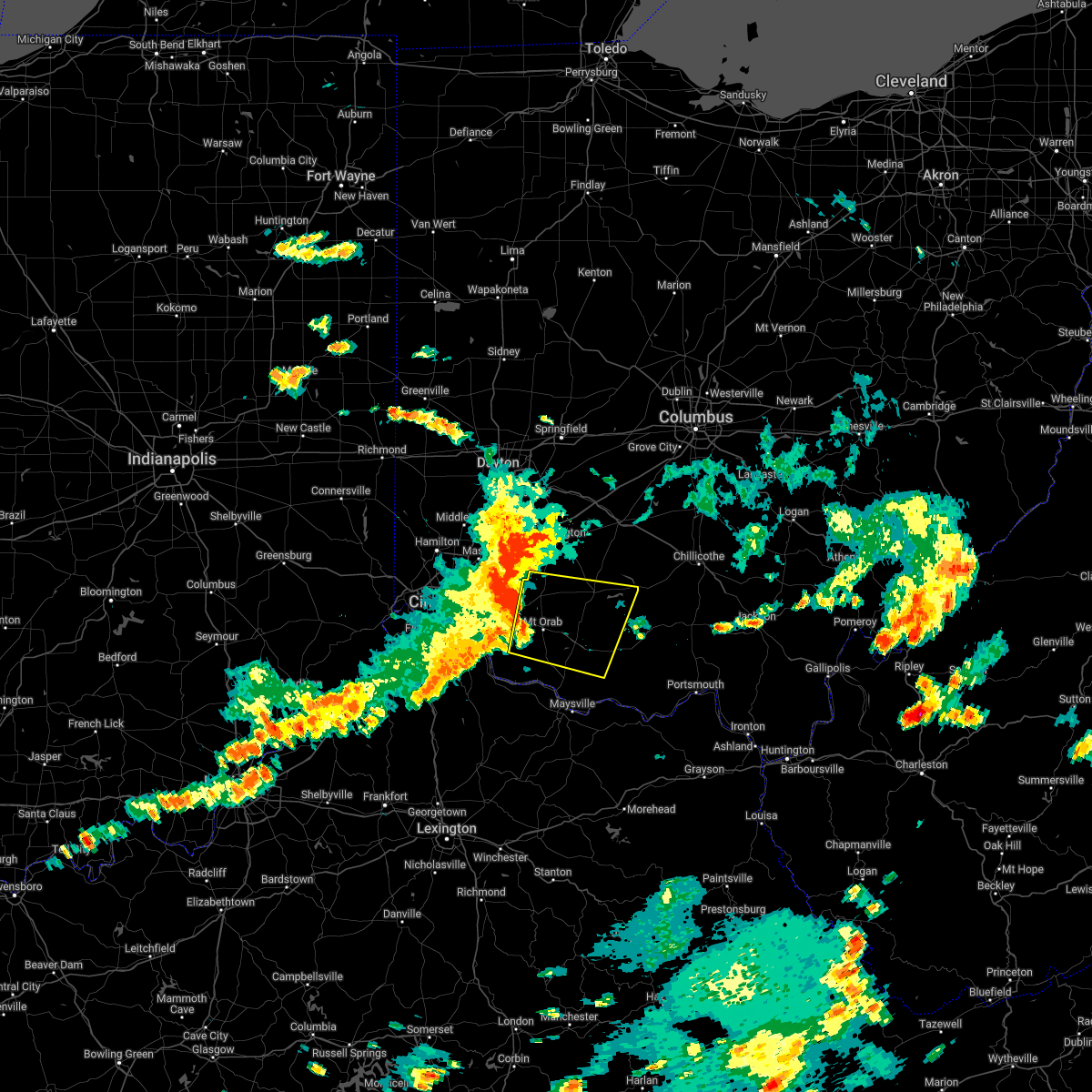 Interactive Hail Maps Hail Map for Mount Orab, OH