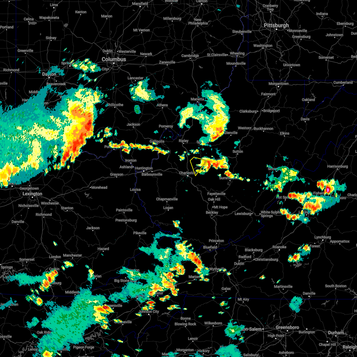 Interactive Hail Maps Hail Map for Pinch, WV