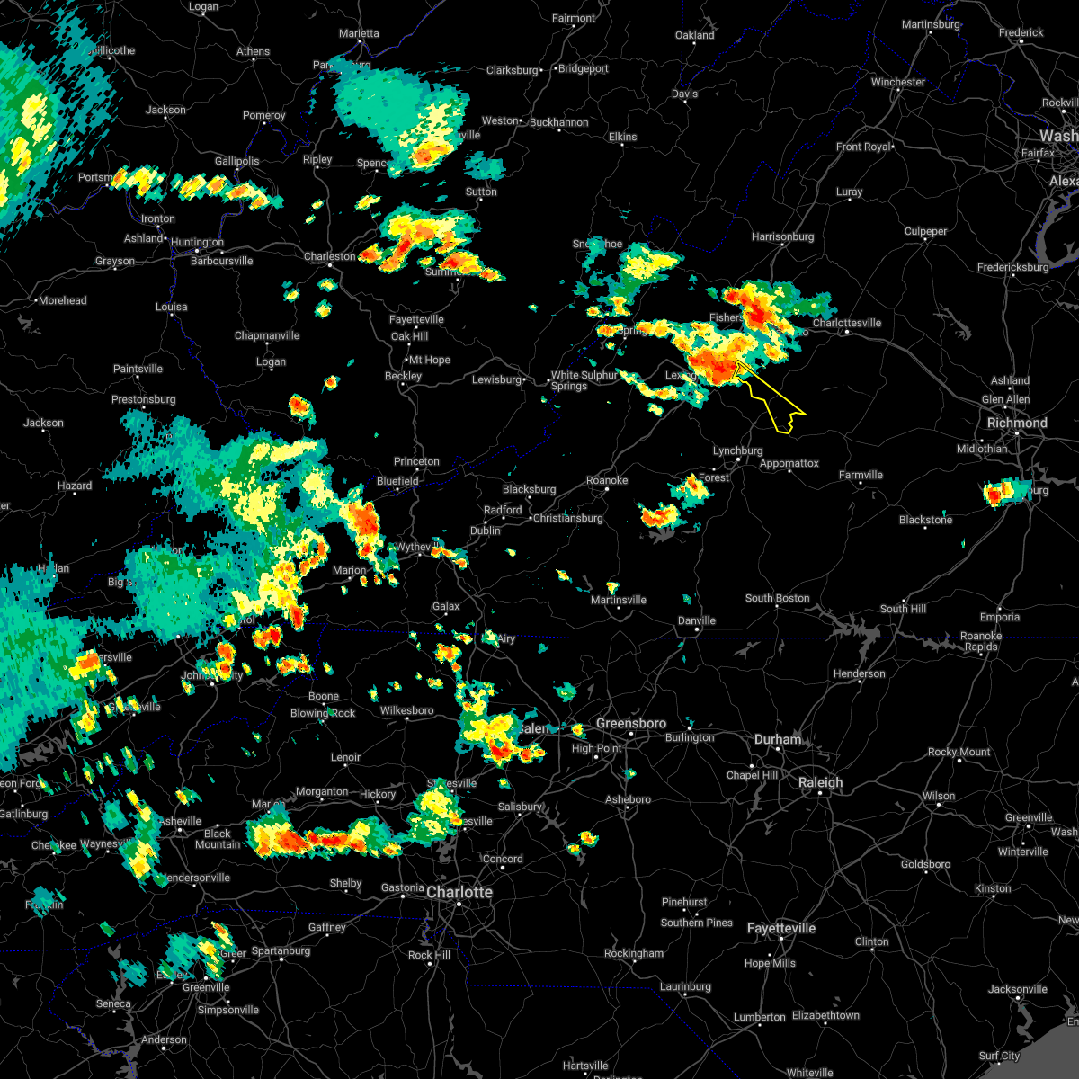 Interactive Hail Maps Hail Map for Arrington, VA