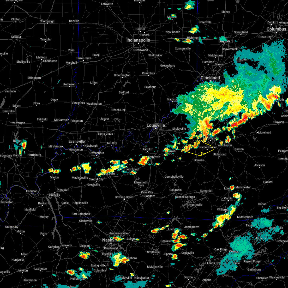 Interactive Hail Maps Hail Map for Salvisa, KY