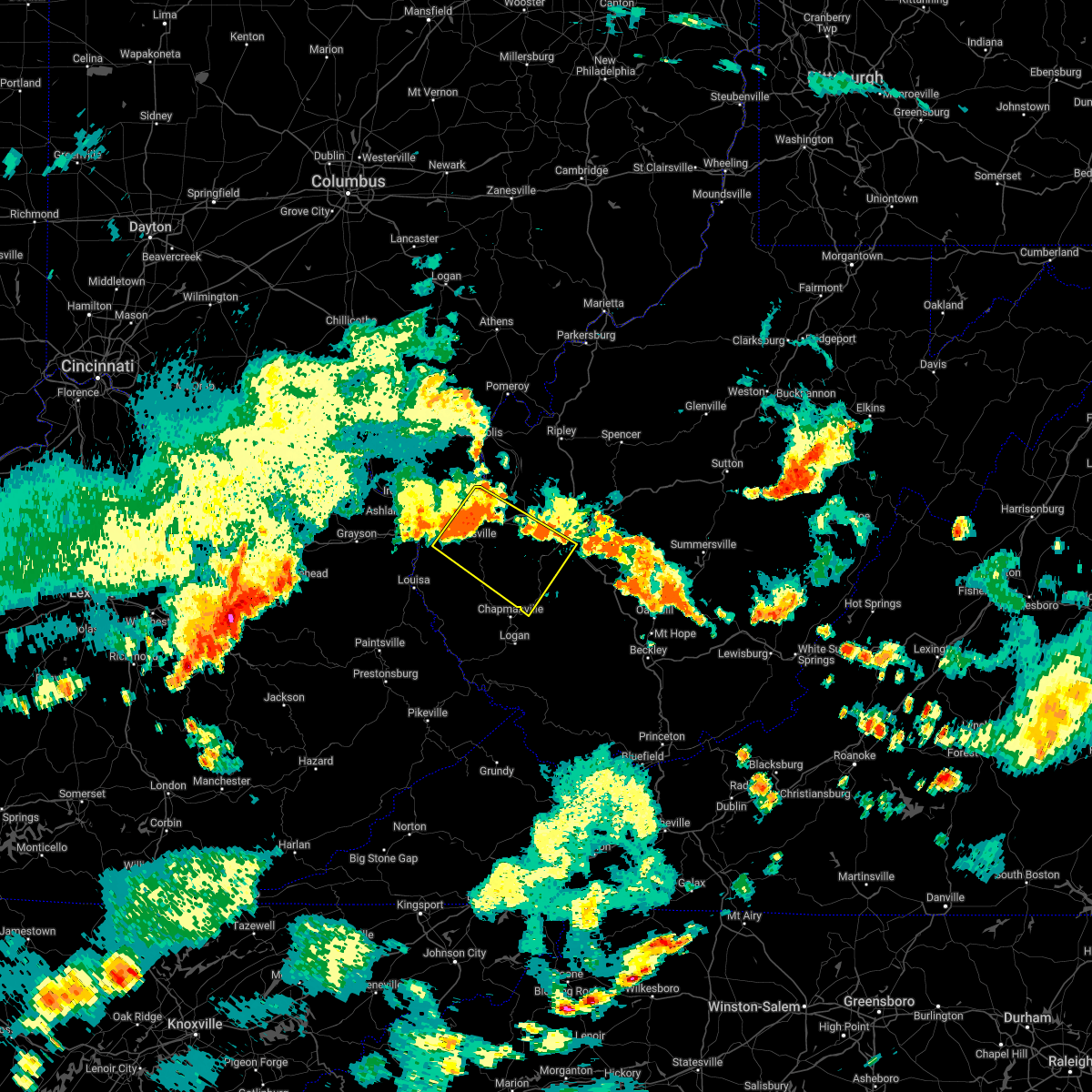 Interactive Hail Maps Hail Map for Hurricane, WV