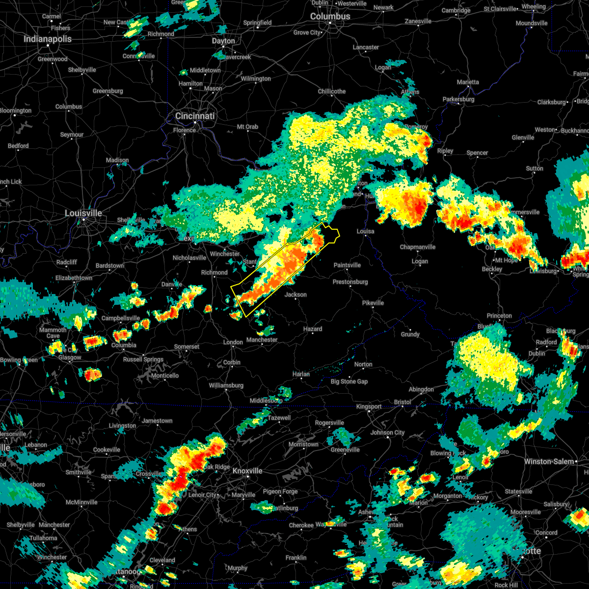Interactive Hail Maps Hail Map for Irvine, KY