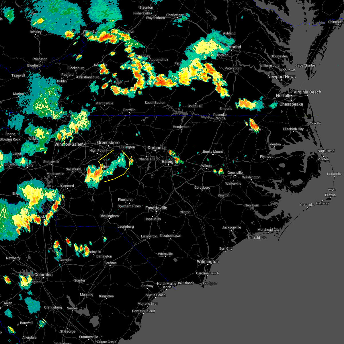 Interactive Hail Maps Hail Map for Ramseur, NC