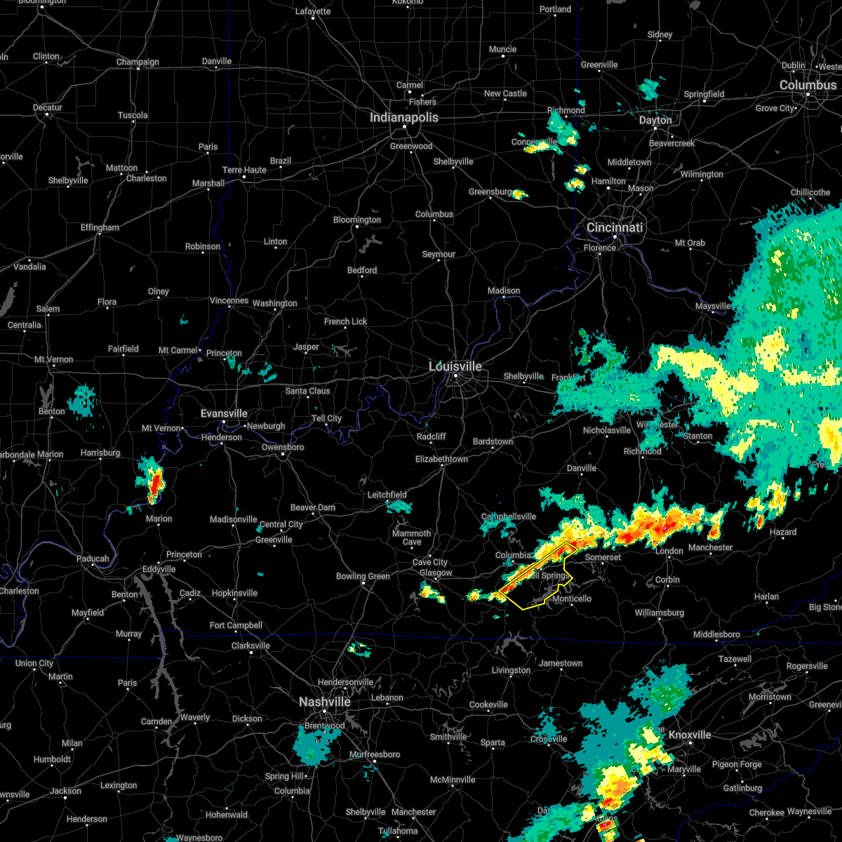 Interactive Hail Maps Hail Map for Jamestown, KY