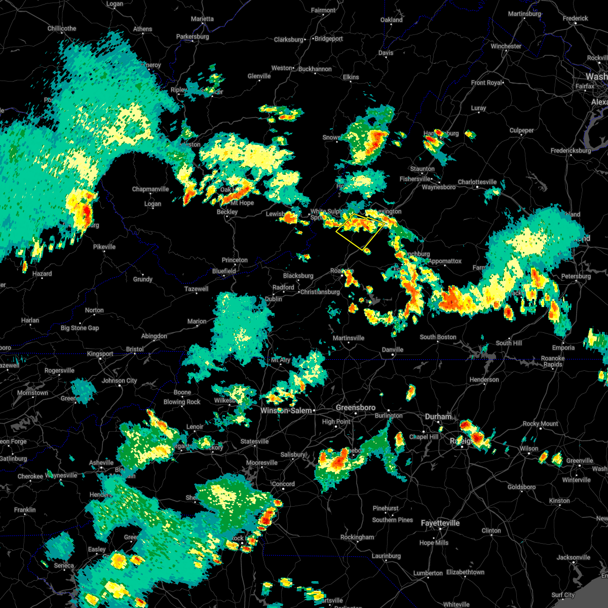 Interactive Hail Maps Hail Map for Iron Gate, VA