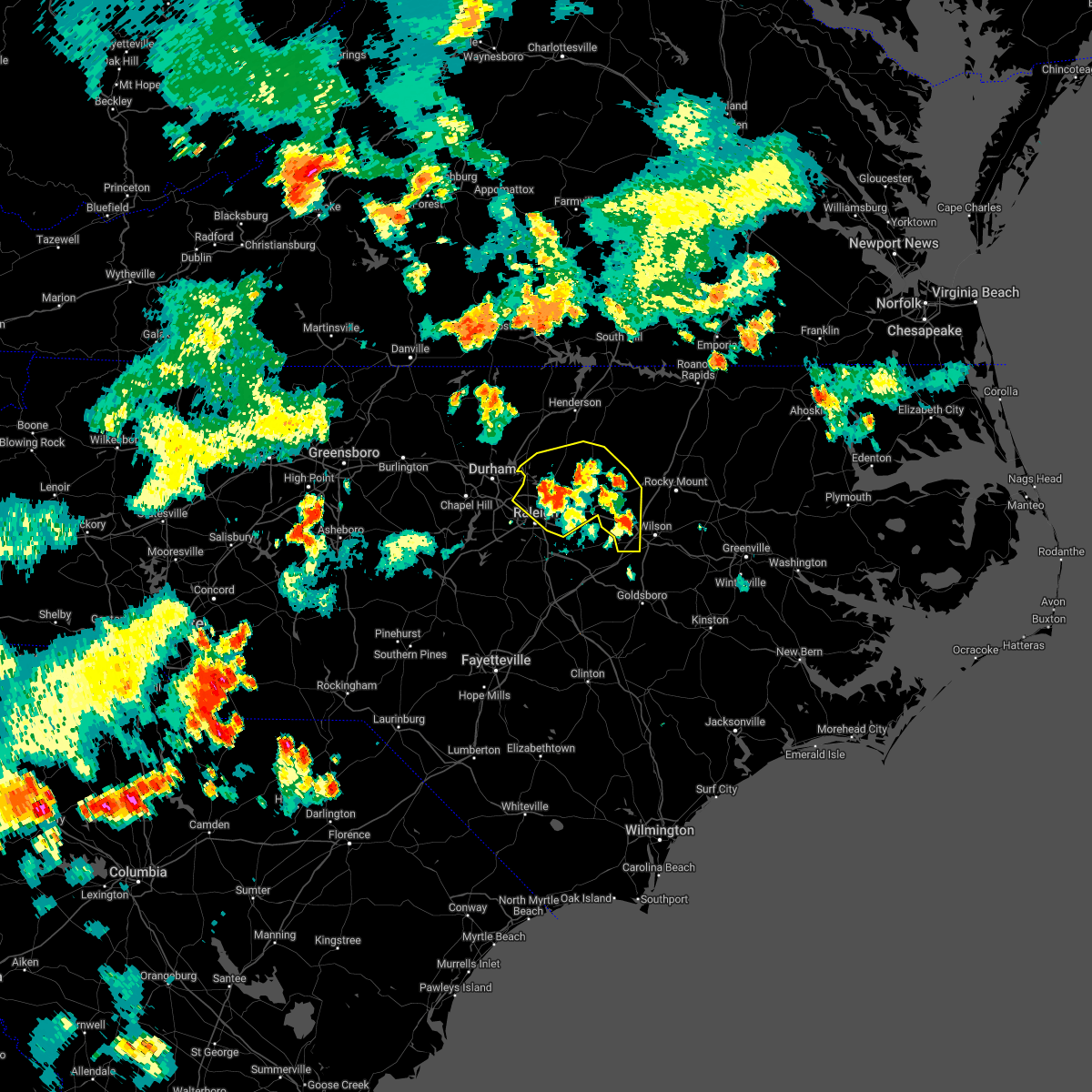 Interactive Hail Maps Hail Map for Raleigh, NC