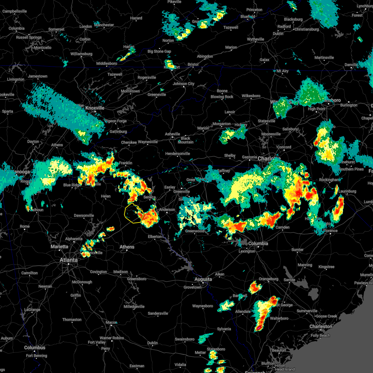 Interactive Hail Maps Hail Map for Lavonia, GA