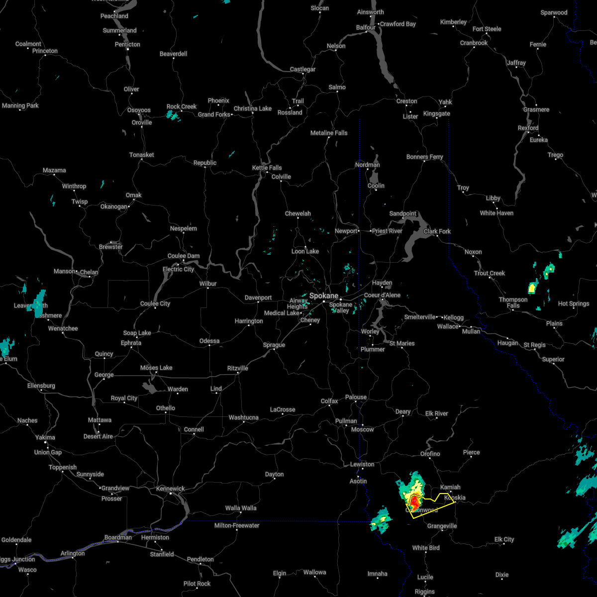 Interactive Hail Maps Hail Map for Cottonwood, ID