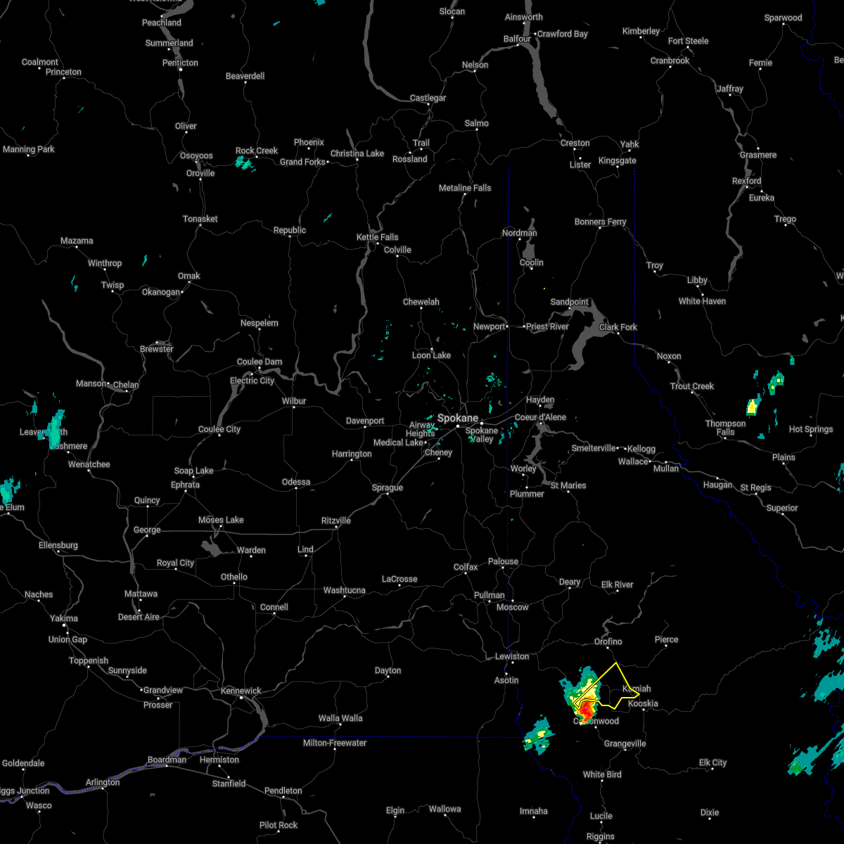 Interactive Hail Maps Hail Map for Kamiah, ID