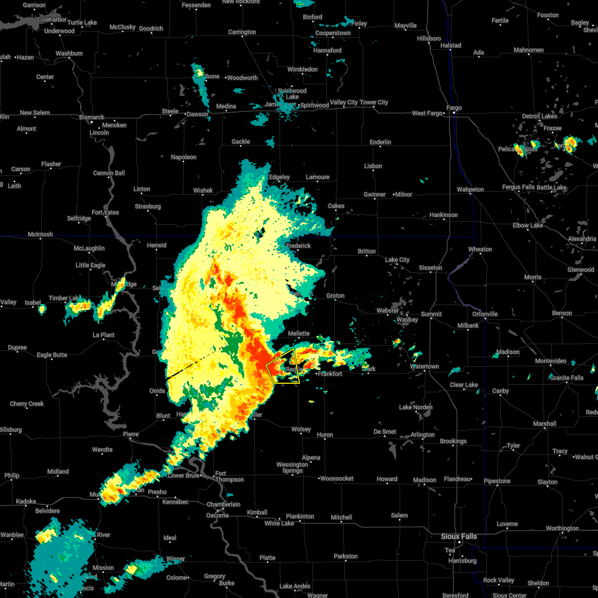 Interactive Hail Maps Hail Map for Redfield, SD
