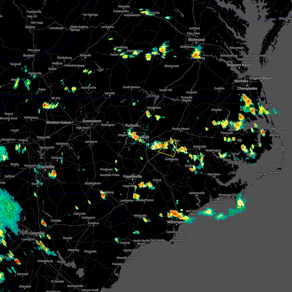 Hail Map for Kenly, NC Interactive Hail Maps