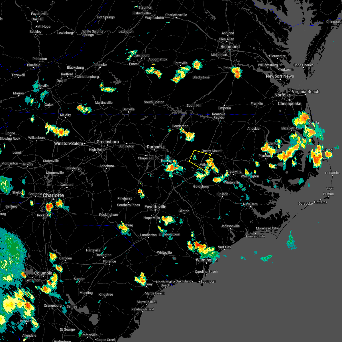 Hail Map for Bailey, NC Interactive Hail Maps