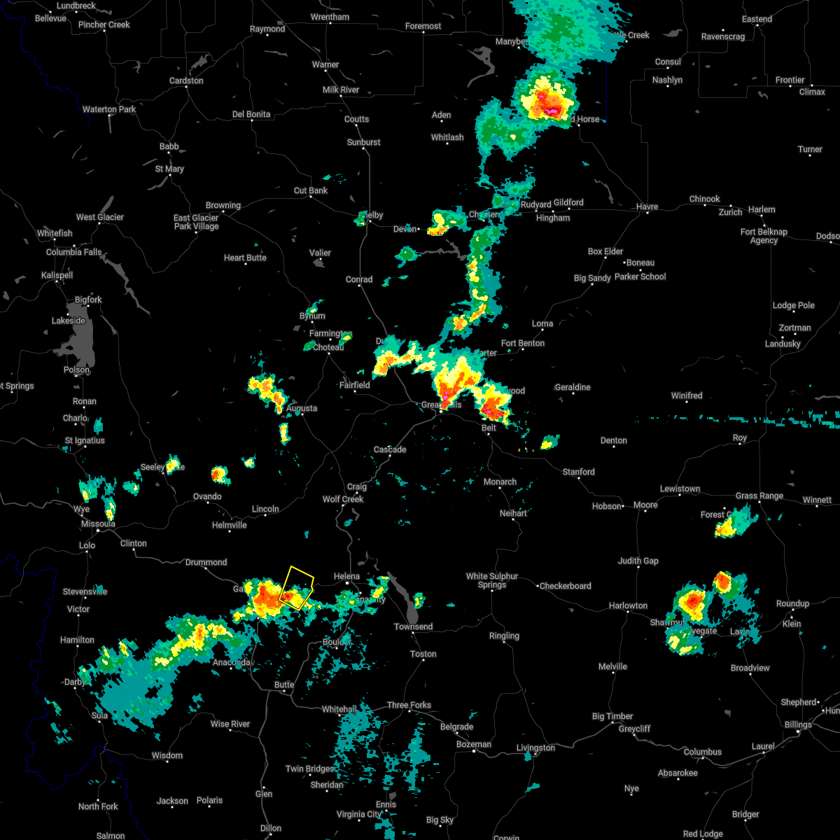 Interactive Hail Maps Hail Map for Elliston, MT