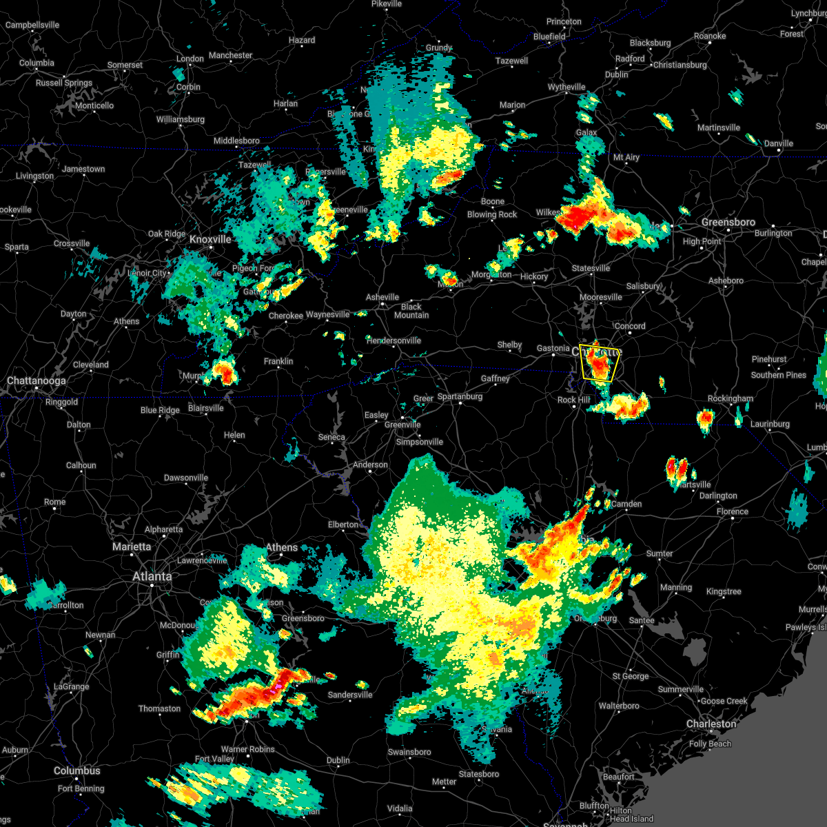 Interactive Hail Maps Hail Map for Charlotte, NC