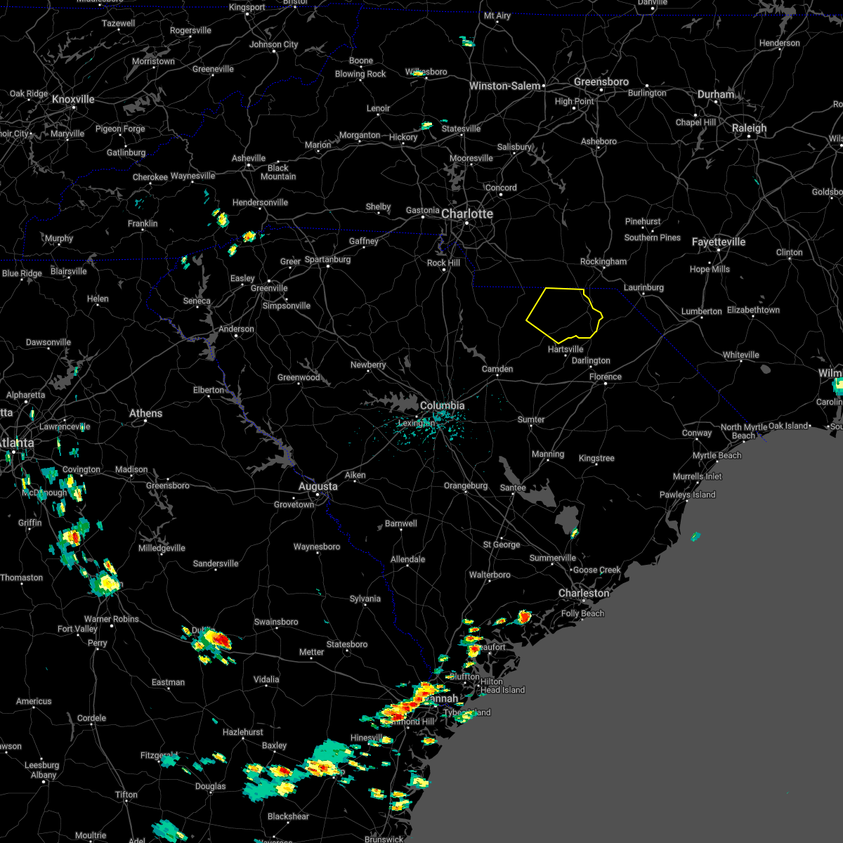Interactive Hail Maps Hail Map for Chesterfield, SC