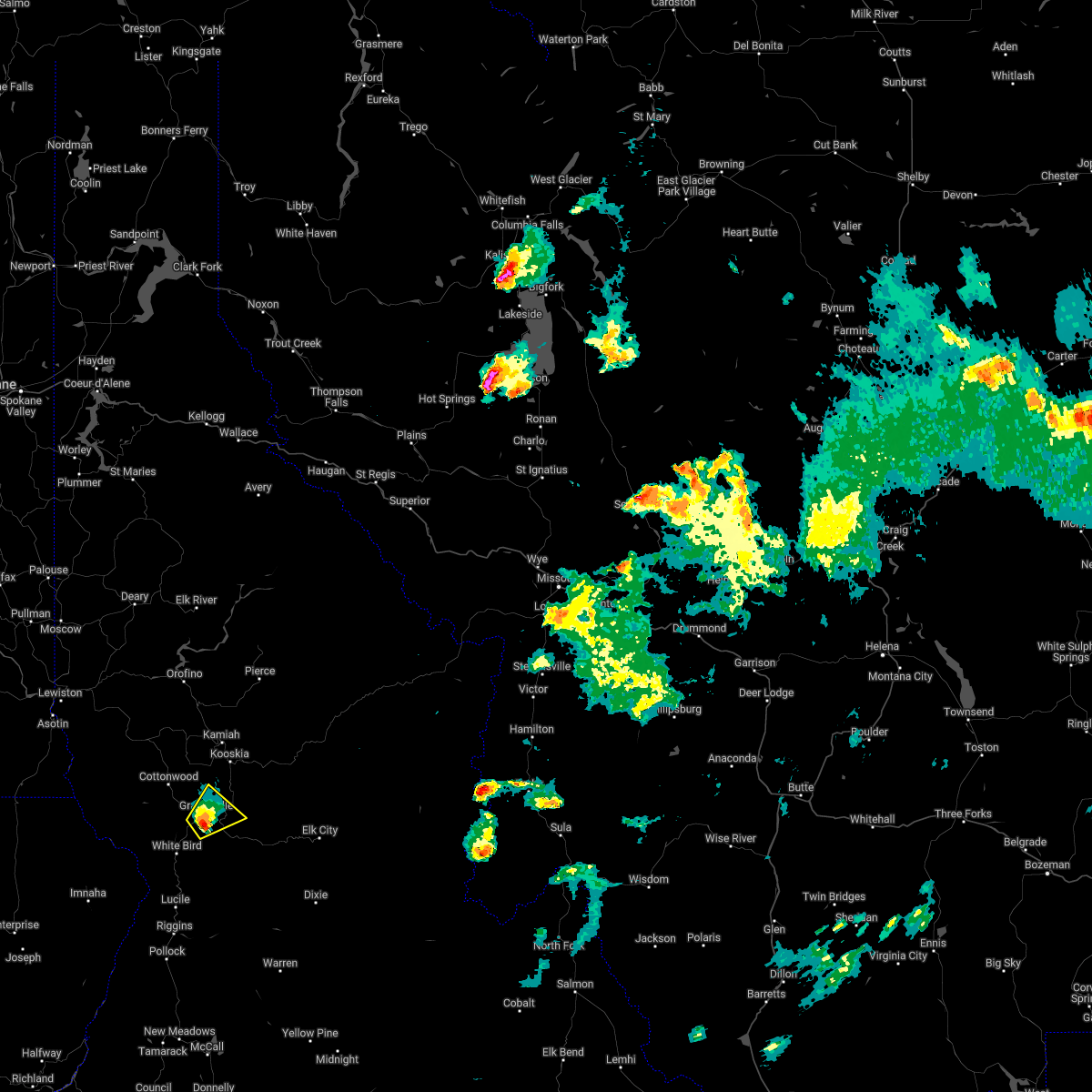 Interactive Hail Maps Hail Map for Grangeville, ID
