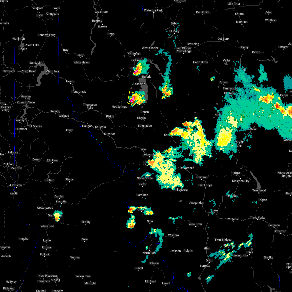 Interactive Hail Maps Hail Map for Big Arm, MT