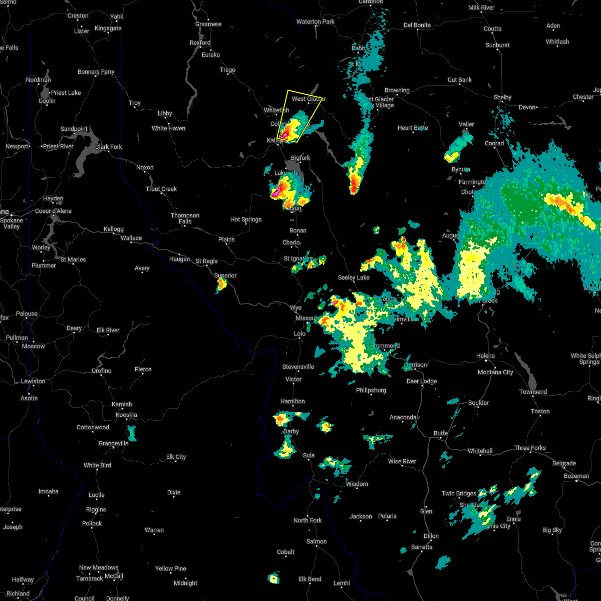 Interactive Hail Maps Hail Map for Kalispell, MT