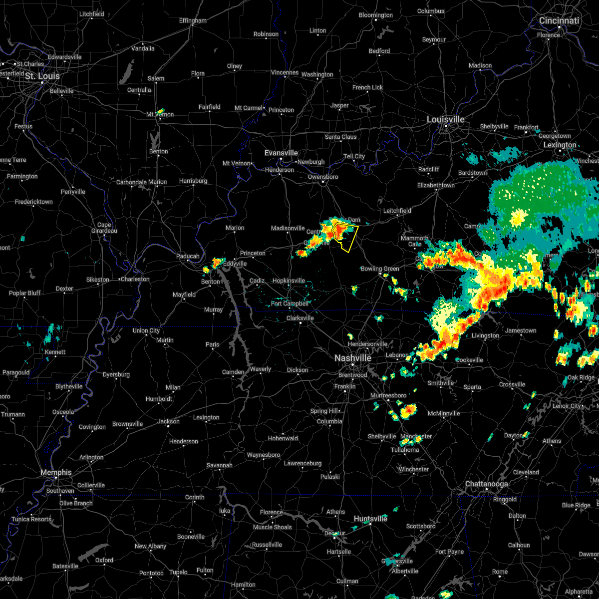 Interactive Hail Maps Hail Map for Rockport, KY