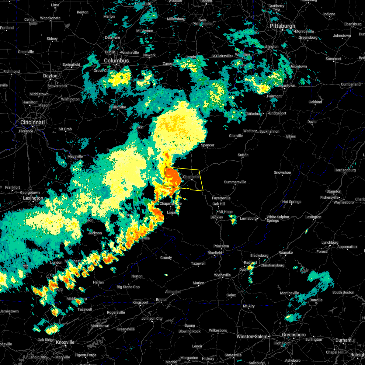 Interactive Hail Maps Hail Map for Hurricane, WV