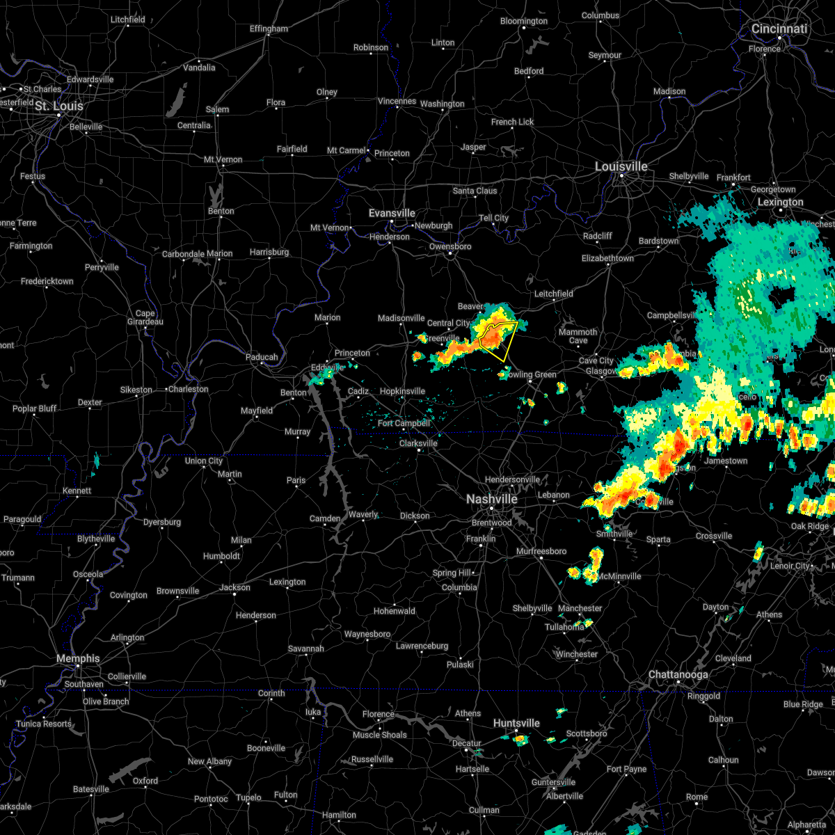 Interactive Hail Maps Hail Map for KY