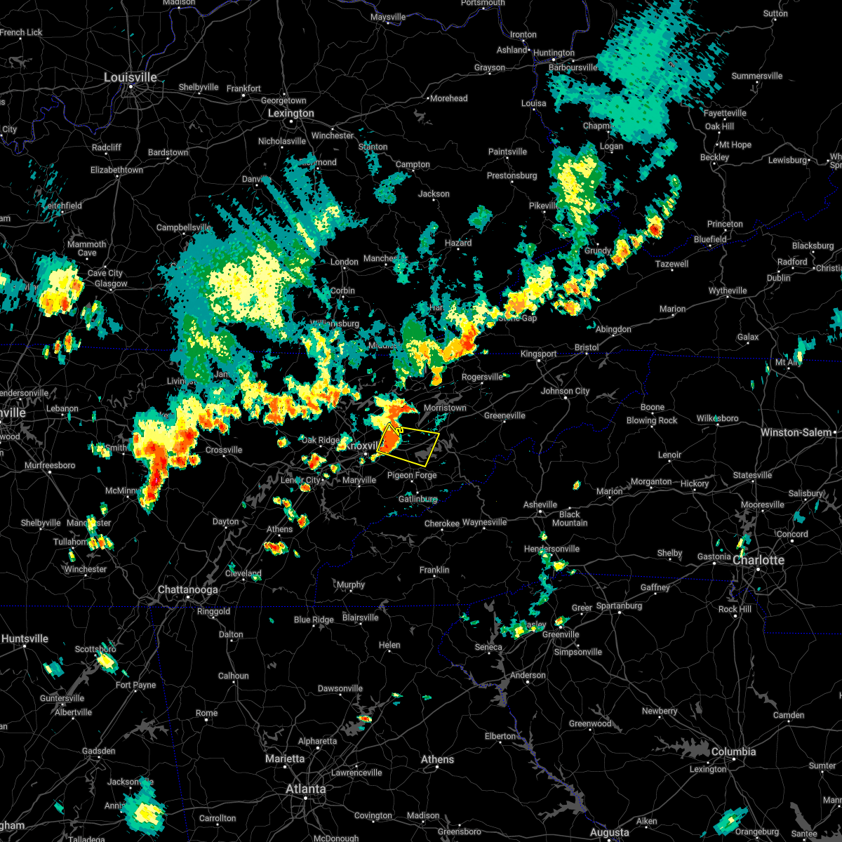 Interactive Hail Maps Hail Map for Knoxville, TN