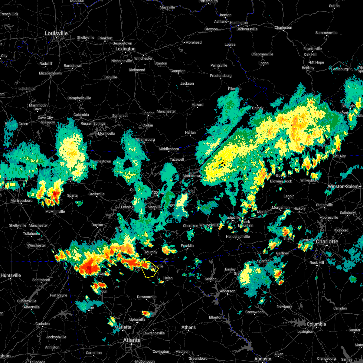 Interactive Hail Maps Hail Map for Blairsville, GA