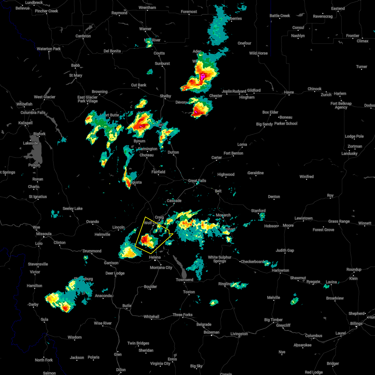 Interactive Hail Maps Hail Map for Helena Valley West Central, MT