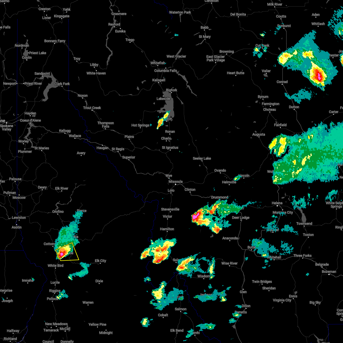 Interactive Hail Maps Hail Map for Grangeville, ID