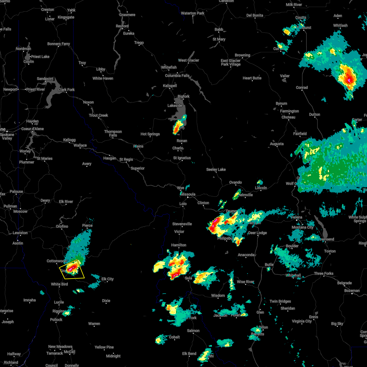 Interactive Hail Maps Hail Map for Grangeville, ID