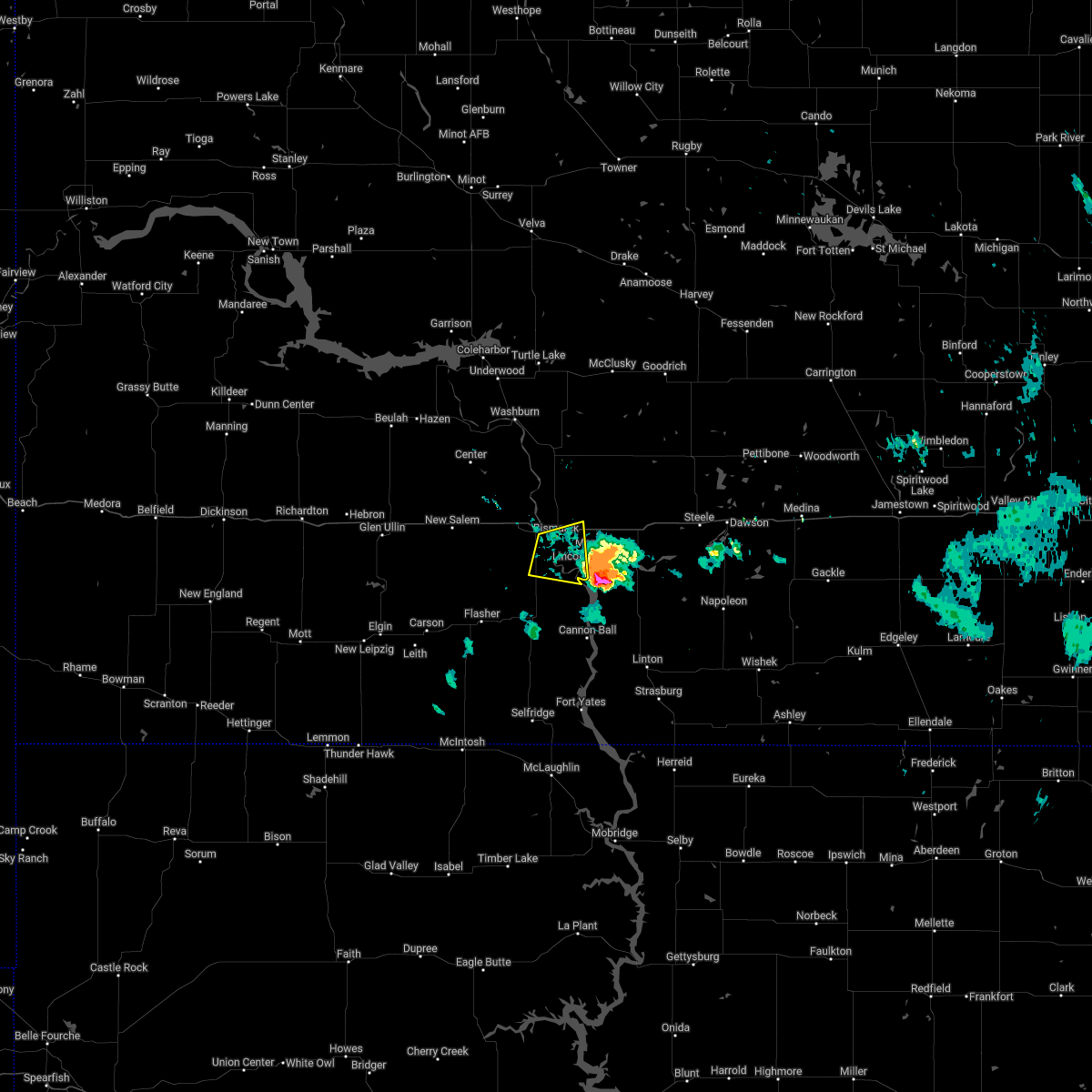 Interactive Hail Maps Hail Map for Bismarck, ND