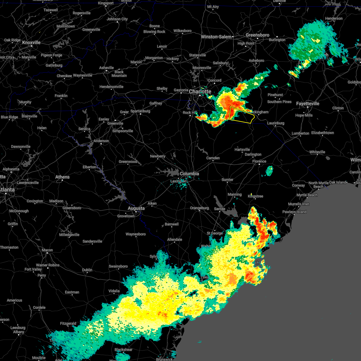 Interactive Hail Maps Hail Map for Peachland, NC