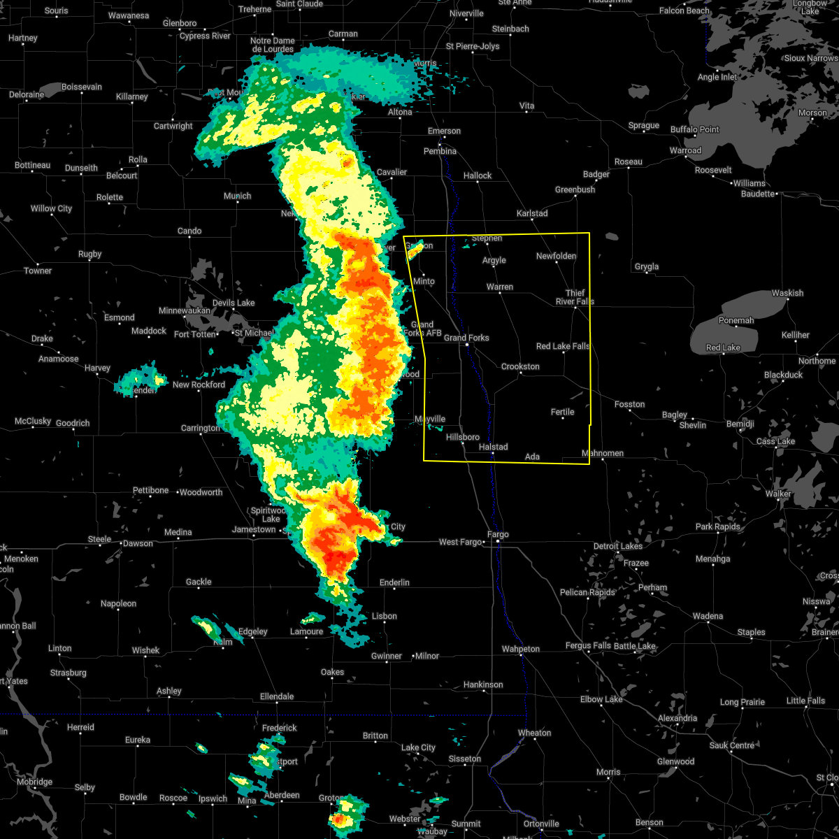 Interactive Hail Maps Hail Map for Hillsboro, ND