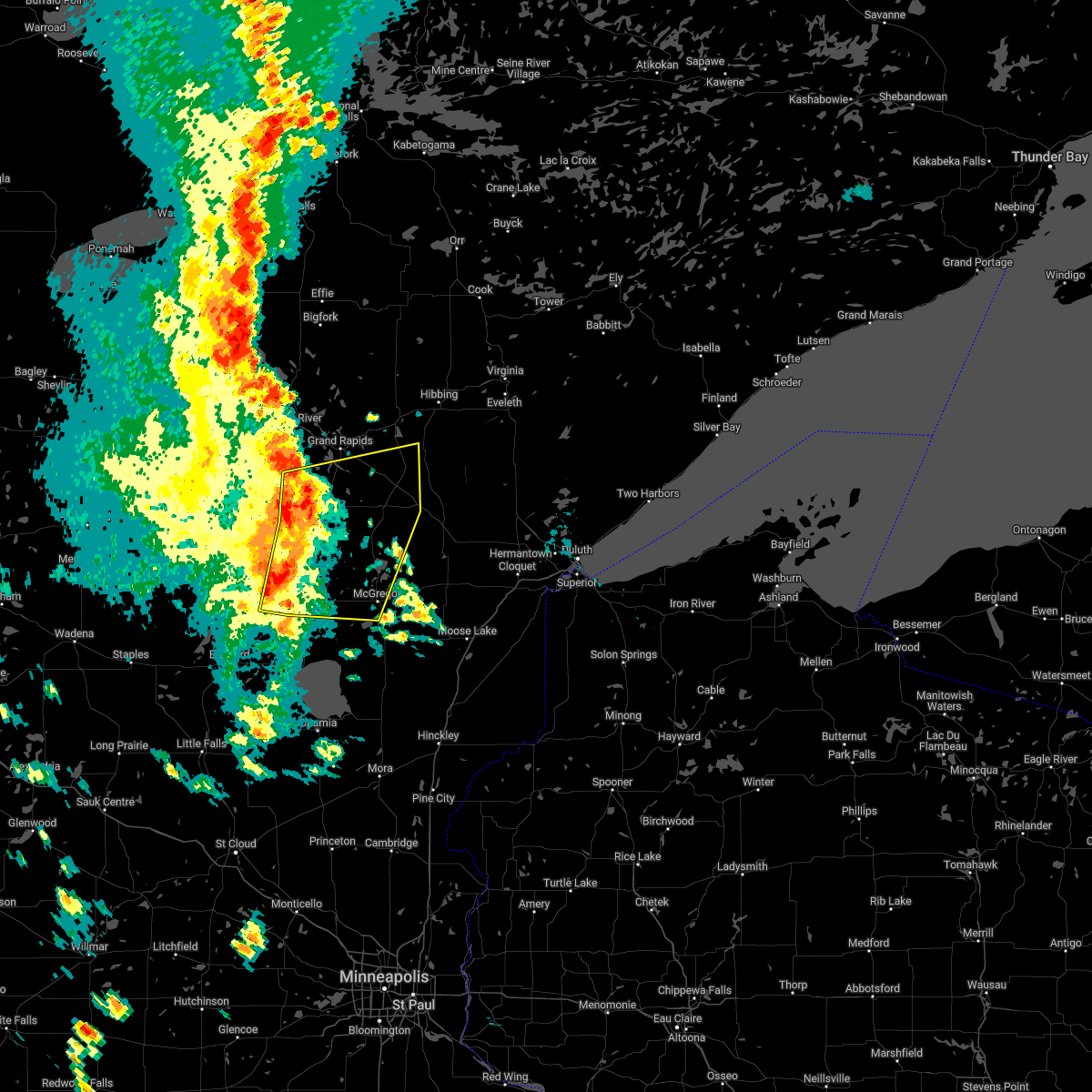 Interactive Hail Maps Hail Map for Palisade, MN
