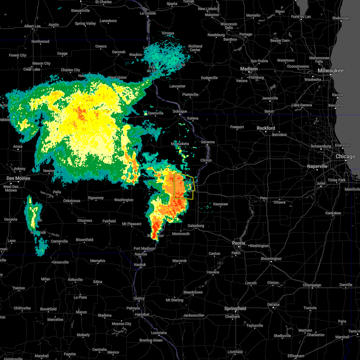 Interactive Hail Maps Hail Map for Eldridge, IA