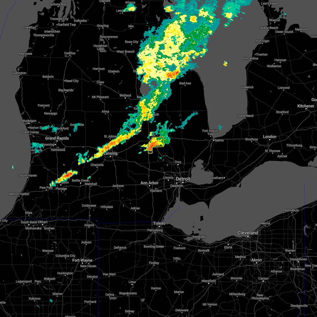 Interactive Hail Maps Hail Map for Davison, MI