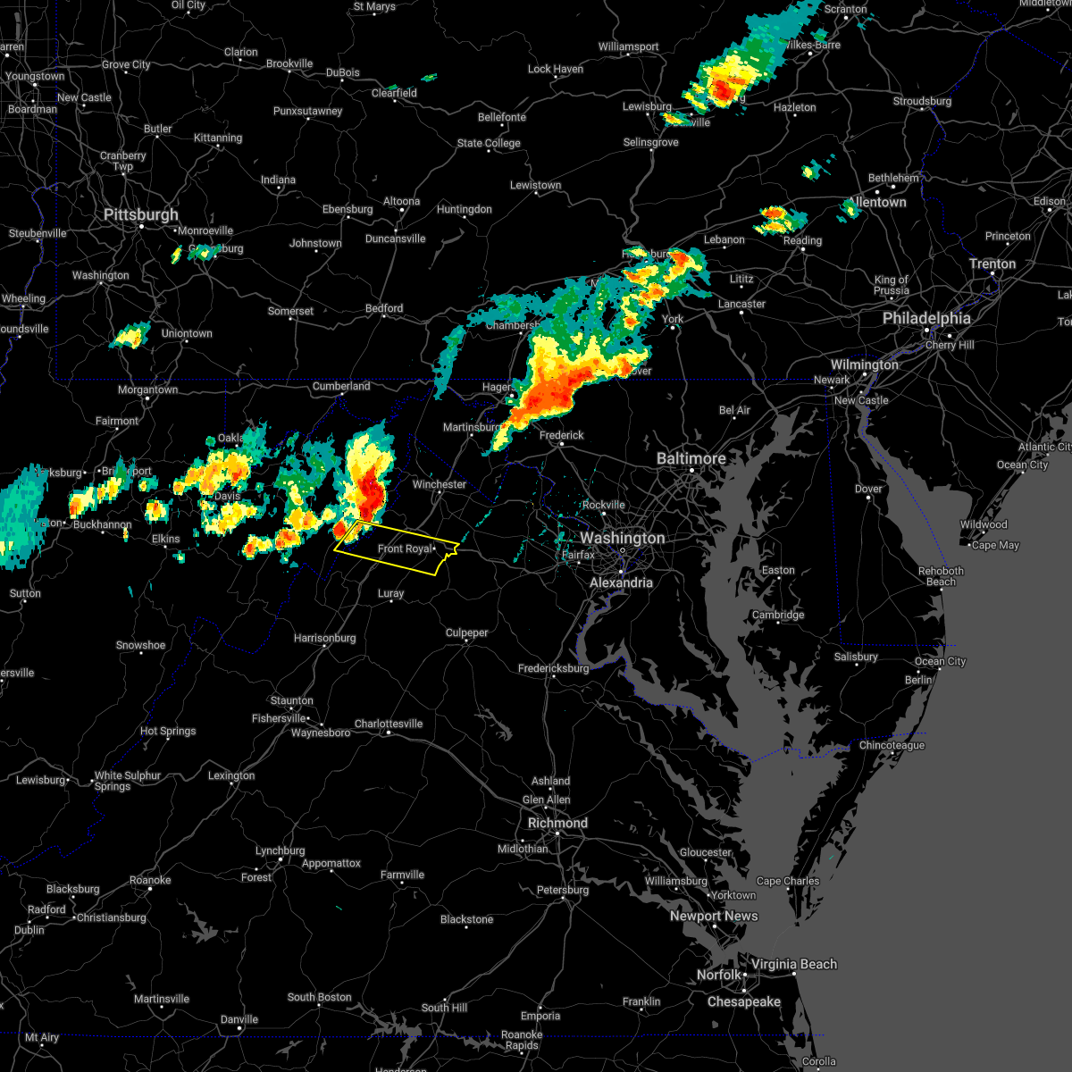 Interactive Hail Maps Hail Map for Maurertown, VA